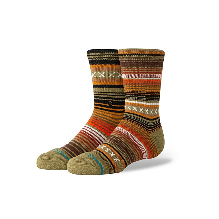 Stance Kinder-Tagessocke Crew Curren Kids grün - 1 Paar